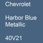 Preview: Chevrolet, Harbor Blue Metallic, 40V21.